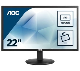 AOC 80 Series E2280SWN Monitor PC 54,6 cm (21.5") 1920 x 1080 Pixel Full HD LED Nero