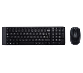 Logitech Wireless Combo MK220 tastiera Mouse incluso USB Belga Nero