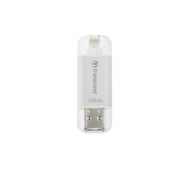 Transcend JetDrive Go 300 unità flash USB 128 GB USB Type-A / Lightning 3.2 Gen 1 (3.1 Gen 1) Argento
