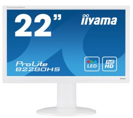 iiyama ProLite B2280HS-W1 Monitor PC 54,6 cm (21.5") 1920 x 1080 Pixel Full HD LED Bianco