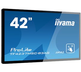 iiyama TF4237MSC-B3AG visualizzatore di messaggi Pannello piatto per segnaletica digitale 106,7 cm (42") LED 340 cd/m² Full HD Nero Touch screen