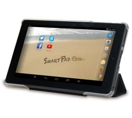 Mediacom M-FC740GO custodia per tablet 17,8 cm (7") Custodia a libro Nero, Trasparente