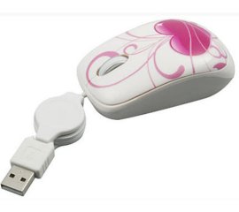 Mediacom Little Graphic mouse USB tipo A Ottico 800 DPI