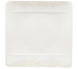 Villeroy & Boch 1045112610 piatto piano Quadrato Porcellana Bianco