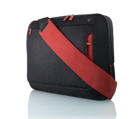 Belkin Messenger Bag 17", Jet/Cabernet 43,2 cm (17") Borsa da corriere Nero