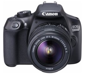 Canon EOS 1300D + 18-55mm IS II + 100EG Tas + 8GB SD Kit fotocamere SLR 18 MP CMOS 5184 x 3456 Pixel Nero