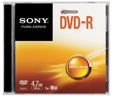 Sony 16x DVD-R 4.7GB 4,7 GB 1 pz