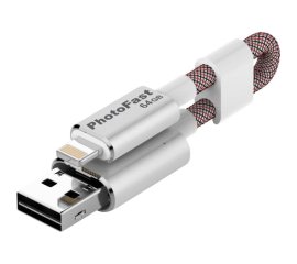 Photofast MemoriesCable Gen3 64GB unità flash USB USB Type-A / Lightning 3.2 Gen 1 (3.1 Gen 1) Argento