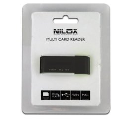 Nilox 10NXCRMI00001 lettore di schede USB 2.0 Nero, Bianco