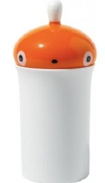 Alessi ASG77 O contenitore per il bagno Arancione, Bianco Porta bastoncini di cotone