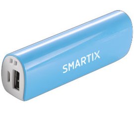 Atlantis Land Smartix Stamina 2600 batteria portatile Ioni di Litio 2600 mAh Blu