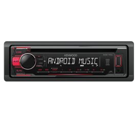 Kenwood KDC-110UR Ricevitore multimediale per auto Nero, Rosso 200 W