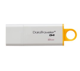 Kingston Technology DataTraveler G4 unità flash USB 8 GB USB tipo A 3.2 Gen 1 (3.1 Gen 1) Bianco, Giallo