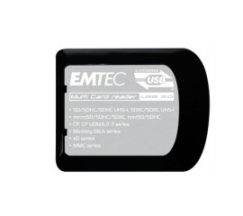 Emtec EKLMFLU03 lettore di schede USB 3.2 Gen 1 (3.1 Gen 1) Type-A Nero
