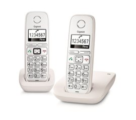 Gigaset E260 Duo Telefono DECT Identificatore di chiamata Bianco