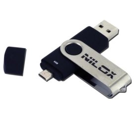 Nilox Pendrive 8GB unità flash USB USB Type-A / Micro-USB 2.0 Nero, Grigio