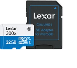 Lexar microSDHC UHS-I cards 32 GB Classe 10