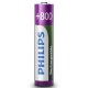Philips Rechargeables Batteria R03B2A80/10 2