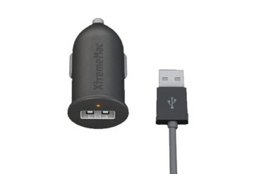 XtremeMac IPU-IAU-13 Caricabatterie per dispositivi mobili Telefono cellulare, MP3 Nero Accendisigari, USB Auto