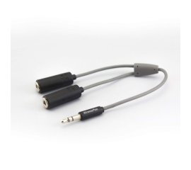 XtremeMac XCL-HPS-13 cavo audio 0,2 m 3.5mm 2 x 3.5mm Nero