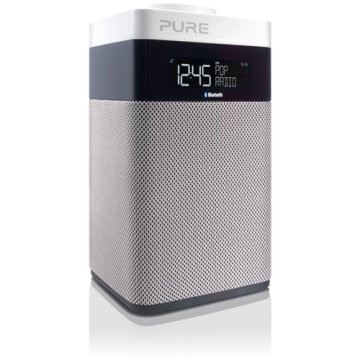 Pure Pop Midi with Bluetooth Portatile Digitale Nero, Argento, Bianco