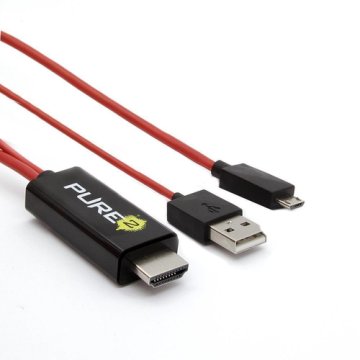 Pure 16000696 adattatore grafico USB Nero, Rosso