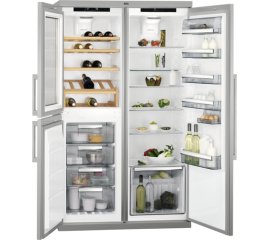 AEG SCE72716TM frigorifero side-by-side Libera installazione 242 L Stainless steel