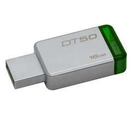 Kingston Technology DataTraveler 50 16GB unità flash USB USB tipo A 3.2 Gen 1 (3.1 Gen 1) Verde, Argento