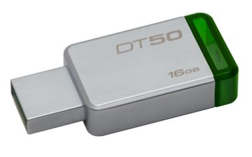 Kingston Technology DataTraveler 50 16GB unità flash USB USB tipo A 3.2 Gen 1 (3.1 Gen 1) Verde, Argento