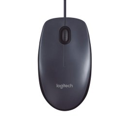 Logitech M100 Mouse USB con Cavo, 3 Pulsanti, Tracciamento Ottico 1000 DPI, Ambidestro, Compatibile con PC, Mac, Laptop