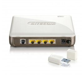 Sitecom WL-598 router wireless Fast Ethernet Bianco