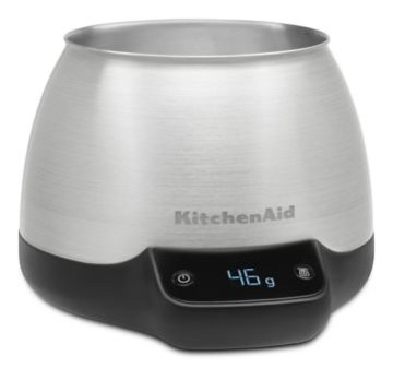 KitchenAid KCG0799SX bilancia da cucina Stainless steel Superficie piana Bilancia da cucina elettronica