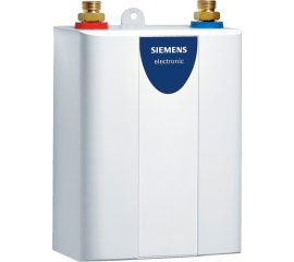 Siemens DE06101M scaldabagno Verticale Senza serbatoio (istantaneo) Sistema per caldaia singola Blu, Bianco