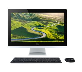 Acer Aspire Z3-715 Intel® Core™ i5 i5-7400T 60,5 cm (23.8") 1920 x 1080 Pixel 4 GB DDR4-SDRAM 1 TB HDD PC All-in-one Windows 10 Home Wi-Fi 5 (802.11ac) Nero, Argento