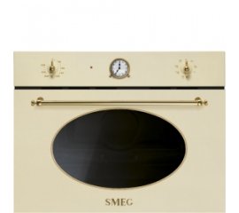 Smeg SF4800MP forno a microonde Da incasso Microonde con grill 40 L Crema, Oro