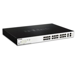 D-Link DGS-1100-26MP switch di rete Gestito L2 Gigabit Ethernet (10/100/1000) Supporto Power over Ethernet (PoE) 1U Nero