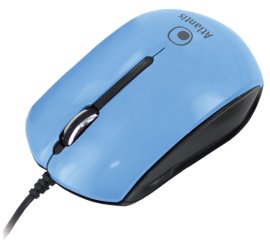 Atlantis Land P009-KM23-BL mouse Ambidestro USB tipo A Ottico 1000 DPI