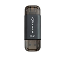 Transcend JetFlash Go 300 unità flash USB 64 GB USB Type-A / Lightning 3.2 Gen 1 (3.1 Gen 1) Nero