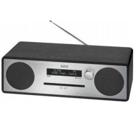 AEG MC 4469 Analogico e digitale DAB+, FM, PLL Nero, Argento Riproduzione MP3