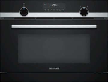Siemens CO565AGS0 forno a microonde Da incasso Microonde con grill 36 L 1000 W Nero, Stainless steel