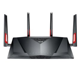 ASUS DSL-AC88U router wireless Gigabit Ethernet Dual-band (2.4 GHz/5 GHz) Nero, Rosso