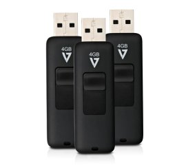 V7 VF24GAR-3PK-3E unità flash USB 4 GB USB tipo A 2.0 Nero