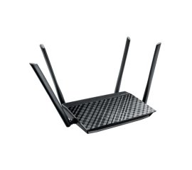 ASUS RT-AC1200 router wireless Fast Ethernet Dual-band (2.4 GHz/5 GHz) Nero