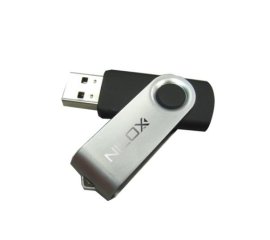 Nilox Pendrive Swivel unità flash USB 2 GB USB tipo A 2.0 Nero, Argento