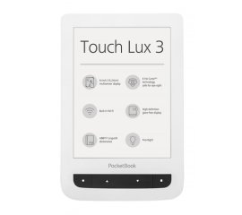 PocketBook Touch Lux 3 lettore e-book Touch screen 4 GB Wi-Fi Bianco