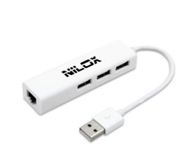 Nilox 16NXADULUS002 replicatore di porte e docking station per laptop USB Bianco