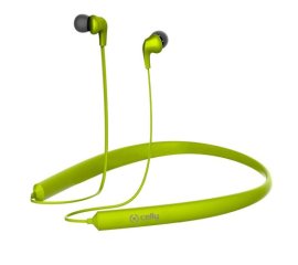 Celly BHNECKGN cuffia e auricolare Wireless In-ear, Passanuca Musica e Chiamate Bluetooth Verde