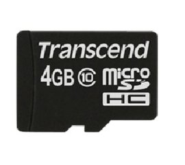 Transcend TS4GUSDC10 memoria flash 4 GB MicroSDHC NAND Classe 10