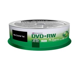 Sony DVD+RW 4x, 25 4,7 GB 25 pz
