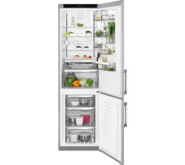 AEG RCB63724OX frigorifero con congelatore Libera installazione 334 L Argento, Stainless steel